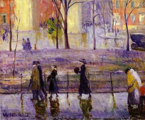 William James Glackens, March Day, Washington Square Park, c 1910 Unknown location