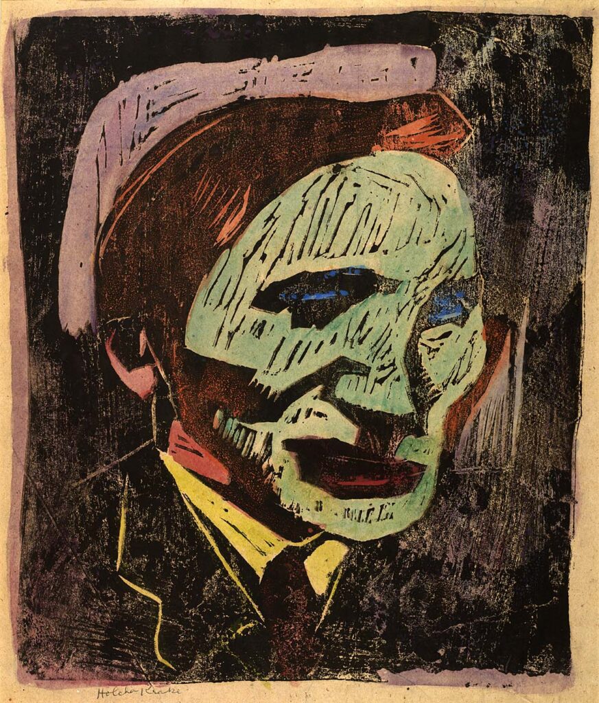 William H Johnson, Holcha Krake, 1930 - 1935 Hand colored woodcut on paper Smithsonian American Art Museum, Washington, DC