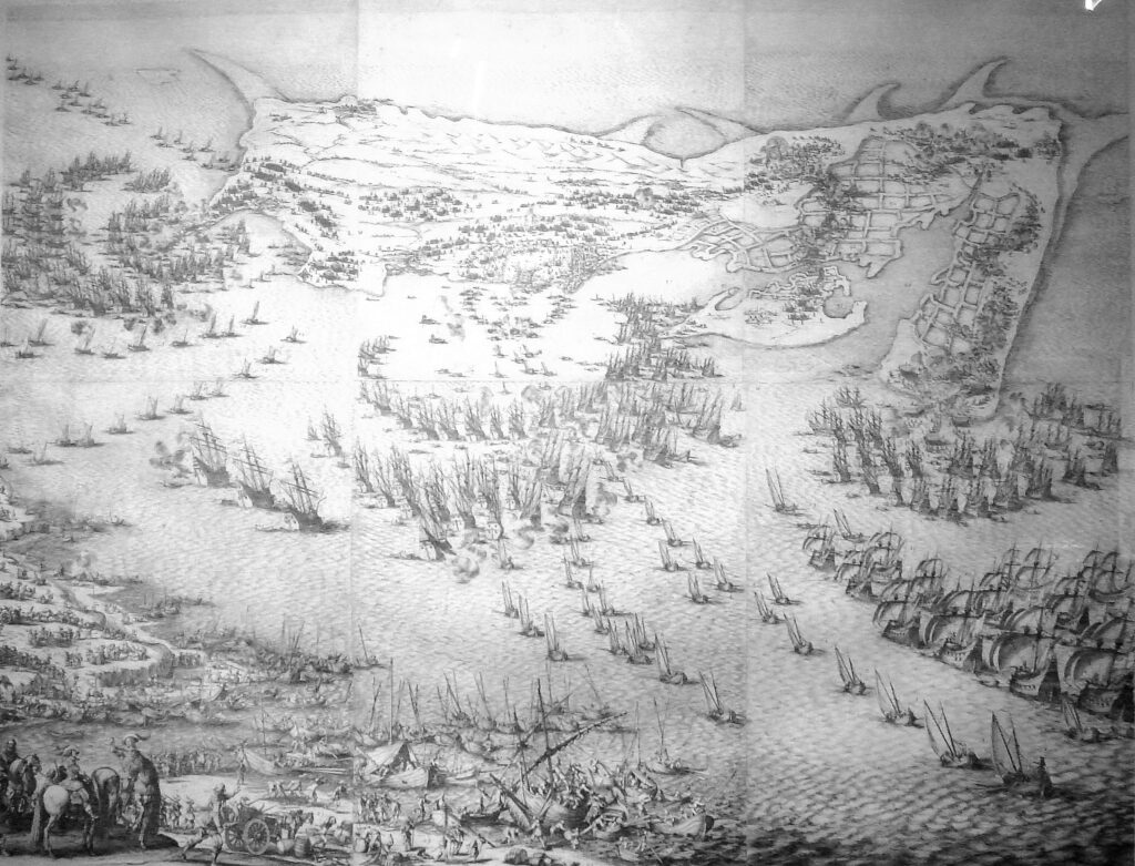 Jacques Callot, Invasion of the Island of Ré, 1630 Engraving Cognacq-Jay Museum, Paris