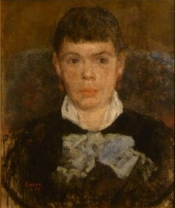James Ensor, Girl with Upturned Nose, 1879 Oil on canvas, 20.8 x 17.1 in Royal Museum of Fine Arts Antwerp