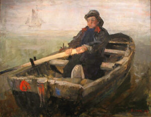 James Ensor, The Rower, 1883 Oil on canvas, 31.1 x 38.9 in Royal Museum of Fine Arts Antwerp