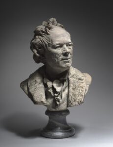 Jean-Antoine Houdon, Portrait of Christoph Willibald Gluck, c 1775 Terracotta, 19 1/2 x 15 3/4 x 11 1/4 in Cleveland Museum of Art