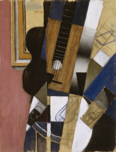 Juan Gris, Guitar and Pipe, 1913 Oil and charcoal on canvas, 25.5 x 19.7 in Dallas Museum of Art