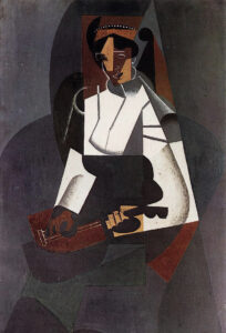 Juan Gris, Woman with Mandolin, after Corot, 1916 Oil on canvas, 36.2 x 23.6 in Kunstmuseum Basel