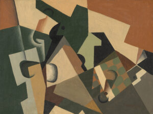 Juan Gris, Glass and Checkerboard, c 1917 Oil on panel, 11 3/4 × 16 1/4 in National Gallery of Art, Washington DC