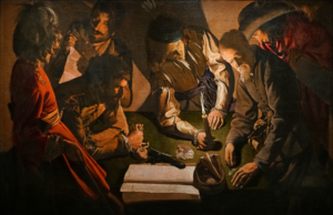 Georges de La Tour, The Money Paid, 1618 -1627 Oil on canvas, 38.9 x 59.8 in Borys Voznytskyi Lviv National Art Gallery, Ukraine