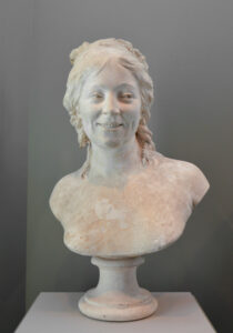 Jean-Antoine Houdon, Madame Houdon, c 1787 Plaster, 18.8 x 15.3 in Louvre Museum, Paris