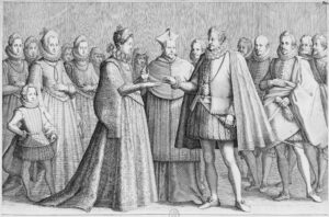 Jacques Callot, The Marriage of Ferdinand de' Medici and Christine of Lorraine, c 1614 Pencil, 8.8 × 11.8 in The National Museum of Western Art, Tokyo