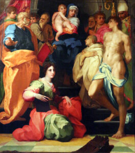 Rosso Fiorentino, Sacred Conversation, 1522 Oil on canvas, 98.4 x 117.7 in Palazzo Pitti, Florence