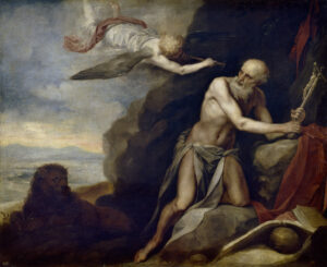 Alonso Cano, Saint Jerome in Penitence, c 1660 Oil on canvas, 69.6 x 82.2 in Museo del Prado, Madrid