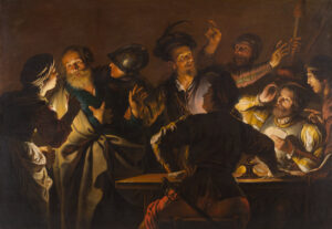 Gerard Seghers, The Denial of Peter, c 1623 Oil on canvas, 73 x 89.4 in North Carolina Museum of Art, Raleigh, NC