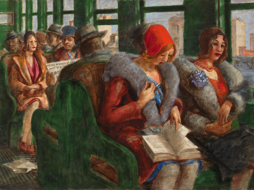 Reginald Marsh, The El, c 1928 Oil on canvas, 30 × 40 Whitney Museum of American Art, New York