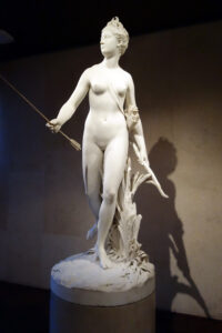 Jean-Antoine Houdon, Diana, 1780 Marble, 82.6 × 38.5 × 45.2 in Calouste Gulbenkian Museum, Lisbon
