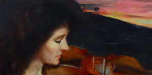 Tom Roberts, Adagio, c 1893 Oil on paperboard, 18.4 x 28.5 in Art Gallery of New South Wales, Sydney