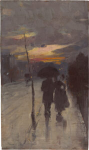 Tom Roberts, Going Home, c 1889 Oil on wood panel, 53.5 x 92.1 in National Gallery of Australia, Canberra