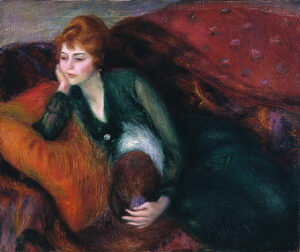 William James Glackens, Young Woman in Green, c 1915 Oil on canvas, 25 x 30 in Saint Louis Art Museum