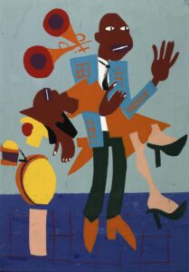 William H Johnson, Jitterbugs V, c 1941 - 1942 Serigraph on paper Smithsonian American Art Museum, Washington, DC