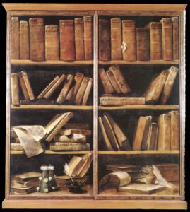 Giuseppe Maria Crespi, Bookshelves, c 1725 Oil on canvas International Museum and Library of Music, Bologna
