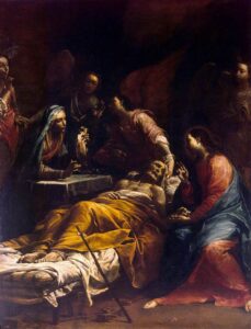 Giuseppe Maria Crespi, Death of St Joseph, c 1712 Oil on canvas, 92.5 x 73.6 in State Hermitage Museum, St. Petersburg