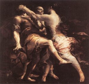 Giuseppe Maria Crespi, Hecuba Blinding Polymnestor Oil on canvas, 68.1 x 72.4 in Royal Museums of Fine Arts of Belgium, Brussels