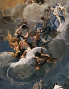 Giuseppe Maria Crespi, Assembly of the Gods (detail), c 1700 Fresco Palazzo Pepoli Campogrande, Bologna