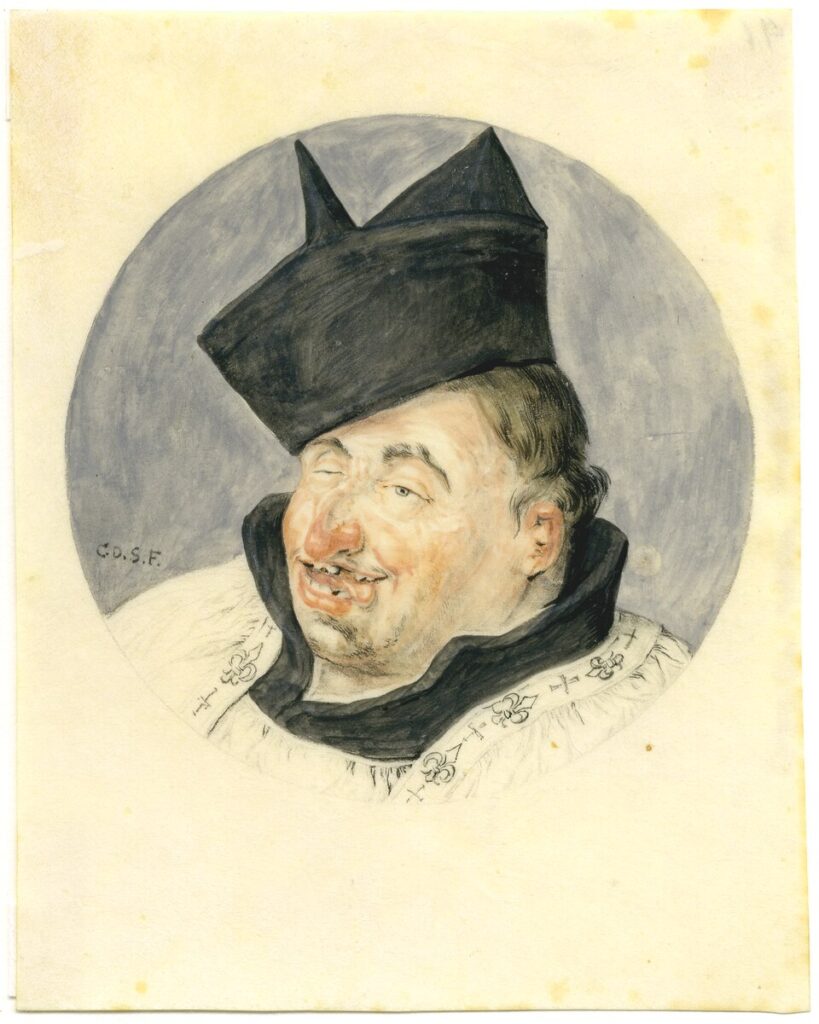 Cornelis Dusart, Caricature of a Priest Leiden University Library, The Netherlands