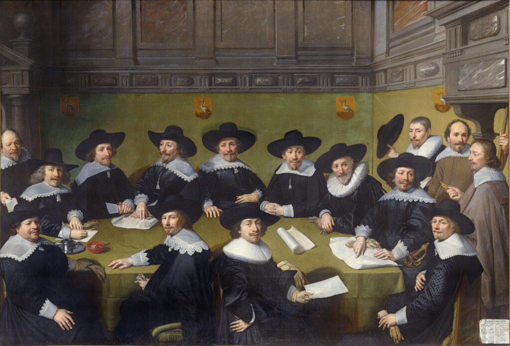 Jan Anthonisz van Ravesteyn, City Council of The Hague Oil paint, 102.3 x 12.1 ft The Hague Historical Museum