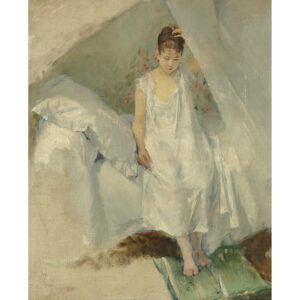 Eva Gonzàles, The Alcove, c 1875 - 1878 Oil on canvas, 18.3 × 15.1 in Private collection