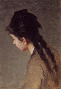 Eva Gonzàles, Portrait of Jeanne Gonzales in Profile, before 1883 Oil on canvas Private collection