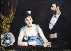 Eva Gonzàles, The Loge at the Théatre des Italiens, c 1874 Oil on canvas Musée d'Orsay, Paris
