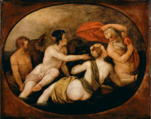 Frans Floris, Marine Deities, late 16th century Oil on oak panel, 24.7 x 31 in Dulwich Picture Gallery, London