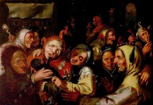 Frans Floris, Feast of Fools, c 1540 - 1570 Oil on panel, 11.8 x 17.1 in Shakespeare Birthplace Trust, Stratford-on-Avon, UK