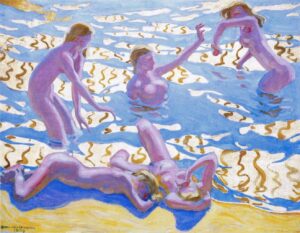 Akseli Gallen-Kallela, The Oceanides,1909 Oil on canvas, 45.6 x 57.4 in Finnish National Gallery, Helsinki