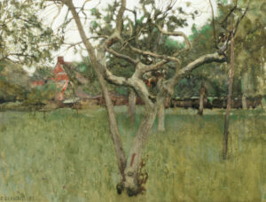 Sir George Clausen, Country Garden, 1881 Watercolor on paper, 9.6 x 12.5 in Private collection