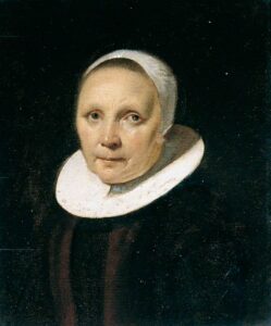 Gerrit Dou, The Artist's Mother, c 1643 - 1648 Oil on oak panel, 9.2 x 7.7 in York Art Gallery, UK