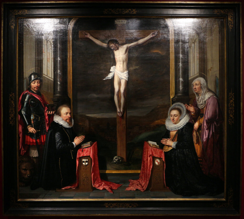 Jan Anthonisz van Ravesteyn, Crucifixion With Praying Donors, 1618 Museum Catharijneconvent, Utrecht, The Netherlands