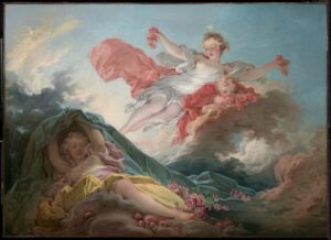 Jean-Honoré Fragonard, Aurora Triumphing over Night, c 1755 - 1756 Oil on canvas, 37.5 x 51.7 in Museum of Fine Arts Boston