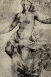 Alessandro Allori, Fortune, 1550 - 1570 Drawing Uffizi Gallery, Florence