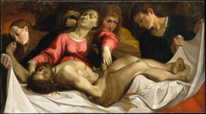 Ludovico Carracci, The Lamentation, 1582 Oil on canvas, 37.5 x 67.9 in Metropolitan Museum of Art, New York
