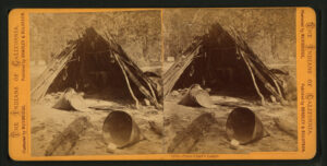 Eadweard Muybridge, Paiute Chief's Lodge c 1870 Albumen print New York Public Library