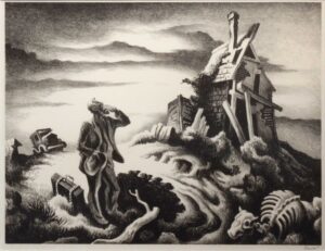 Thomas Hart Benton, Prodigal Son, 1939 Lithograph on wove paper, 10 x 13.25 in. Private collection