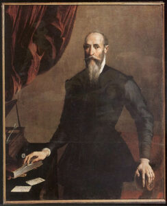 Ludovico Carracci, Portrait of Francesco Pannolini, c 1584 Oil on canvas, 55.1 x 45.3 in Library of the University of Bologna