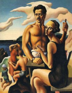Thomas Hart Benton, Self-Portrait with Rita, c 1924 Oil on canvas, 49 x 39.3 in National Portrait Gallery, Washington DC