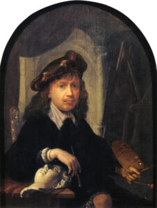 Gerrit Dou, Self Portrait, 1635 Oil on panel, 7.1 x 5.4 in The Wilson, Cheltenham, UK