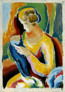 Thomas Hart Benton, Woman, c 1915-1920 Oil on canvas, 11.9 x 8.9 in Corcoran Gallery of Art, Washington DC