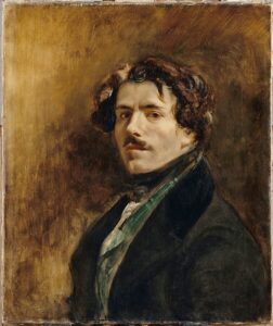 Eugène Delacrois, Self-portrait with Green Vest, 1837 Oil on canvas, 25.5 x 21.4 in Louvre Museum, Paris