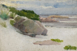 Cecilia Beaux, Beach Haven, New Jersey, 1889 - 1890 Oil on canvas, 6 1/16 x 8 9/16 in Pennsylvania Academy of the Fine Arts, Philadelphia