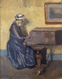 Walter Sickert, Chopin 1914 Oil on canvas, 20.8 x 16.5 in Fondation Bemberg, Toulouse, France