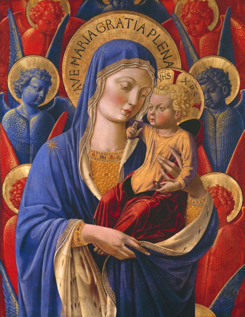 Benozzo Gozzoli, Virgin and Child with Angels, c 1460 Tempera on panel, 33.9 x 24.4 in Detroit Institute of Arts, Detroit