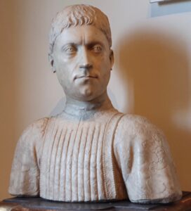 Mino da Fiesole, Bust of Piero de' Medici, c 1453–1454 Marble bust, 21.3 in high Museo Nazionale del Bargello, Florence